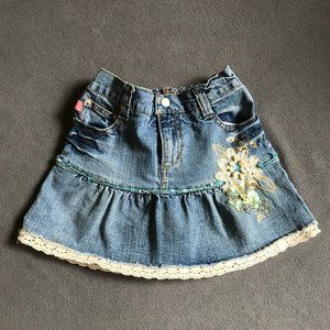 Girl's embellished denim skirt by Bongo